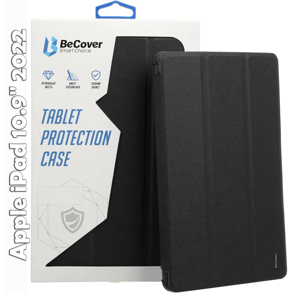 Чехла для планшета BeCover Smart Case Apple iPad 10.9" 2022 Black (709189)