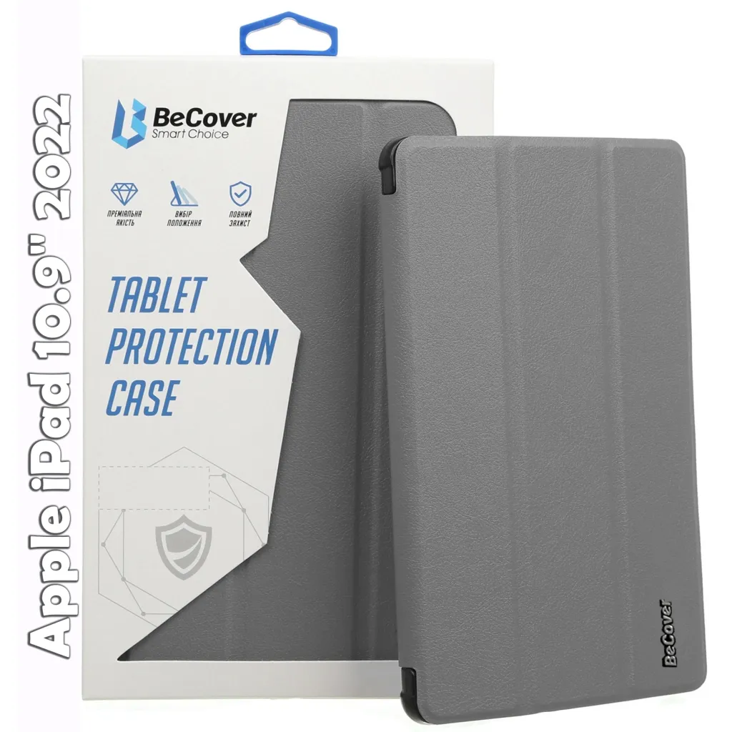  BeCover Smart Case Apple iPad 10.9" 2022 Gray (709192)