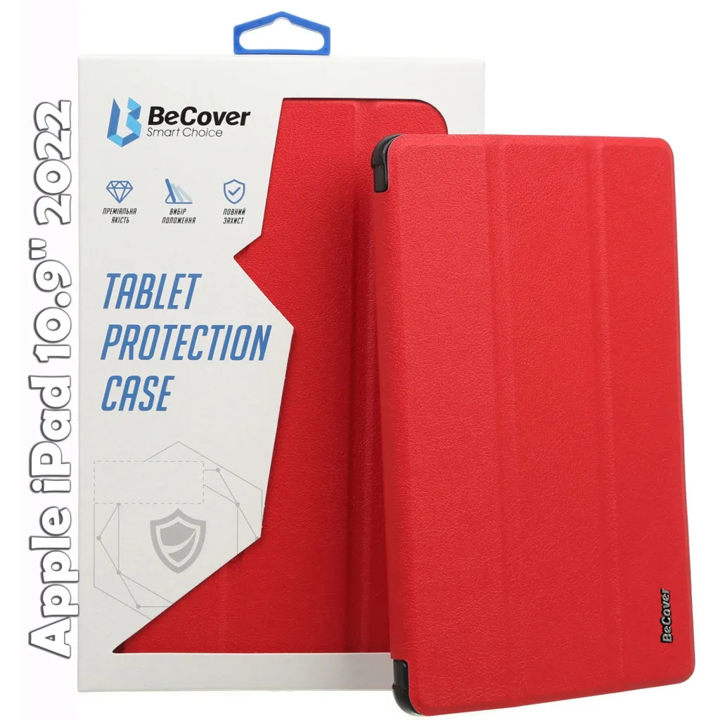  BeCover Smart Case Apple iPad 10.9" 2022 Red (709194)