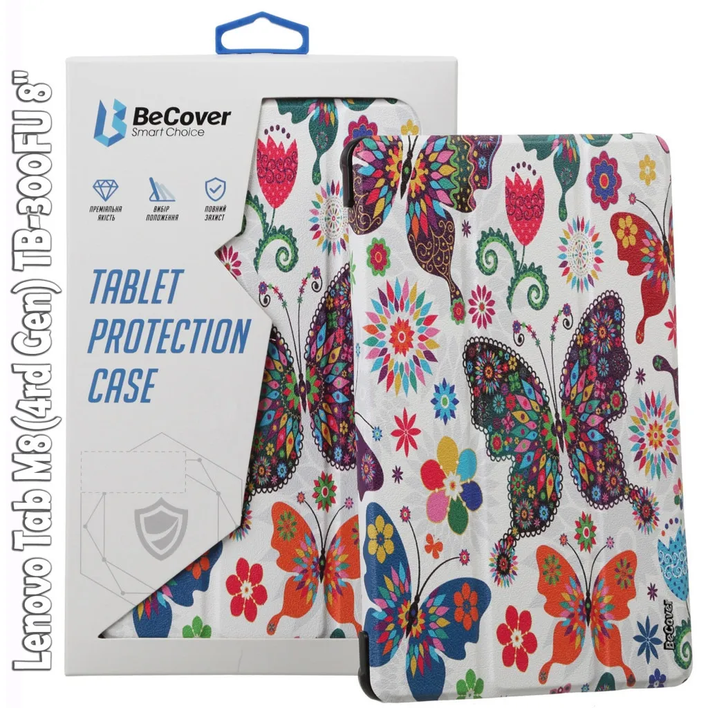 Чохол для планшета BeCover Smart Case Lenovo Tab M8(4rd Gen) TB-300FU 8" Butterfly (709215)