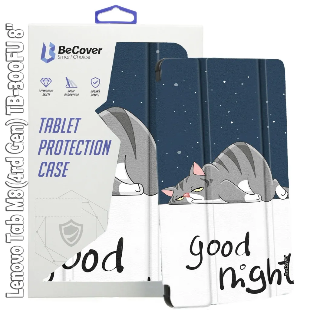 Чохол для планшета BeCover Smart Case Lenovo Tab M8(4rd Gen) TB-300FU 8" Good Night (709217)