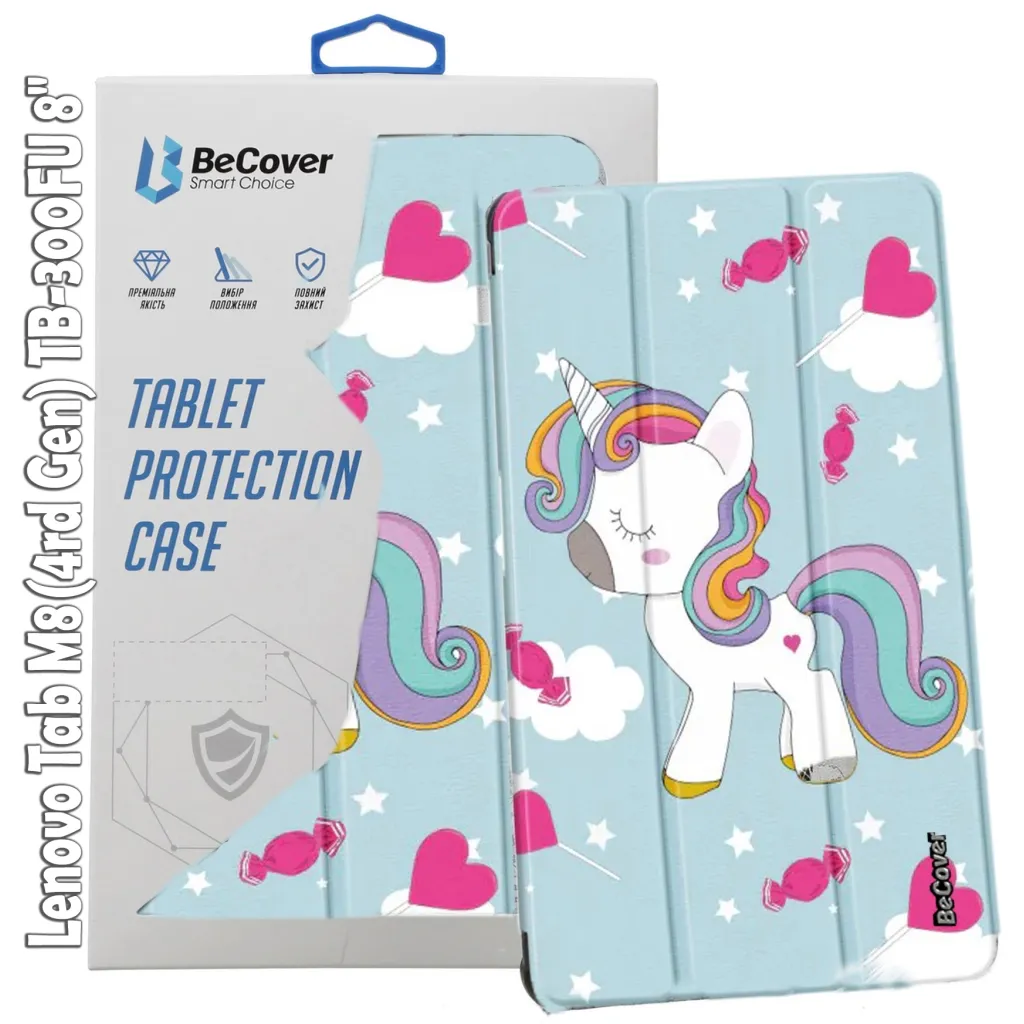  BeCover Smart Case Lenovo Tab M8(4rd Gen) TB-300FU 8" Unicorn (709220)