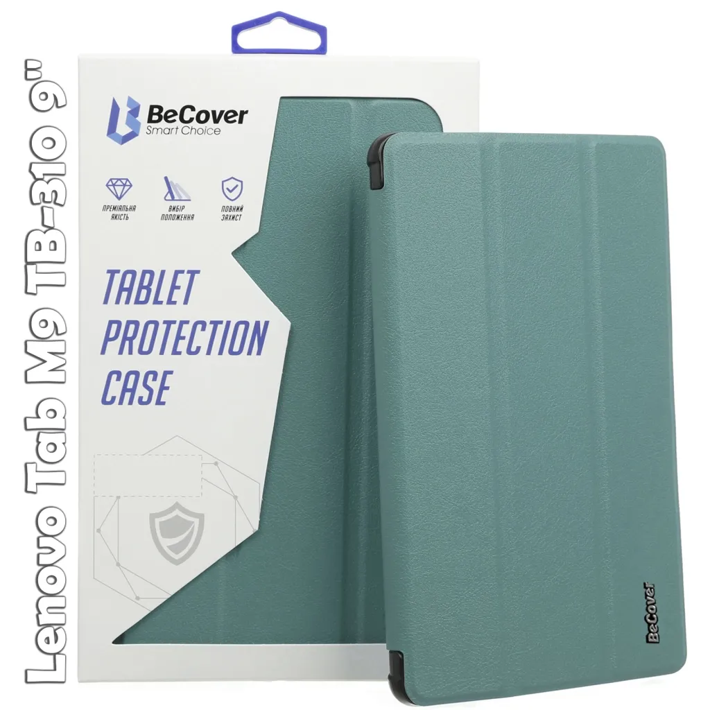 Чохол для планшета BeCover Smart Case Lenovo Tab M9 TB-310 9" Dark Green (709223)