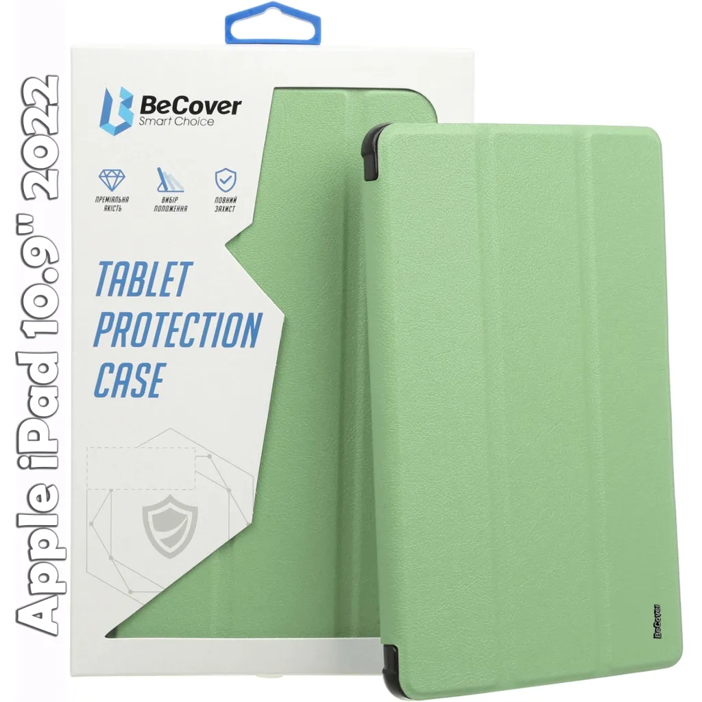 Чохол для планшета BeCover Soft Edge BeCover Apple iPad 10.9" 2022 Green (709183)