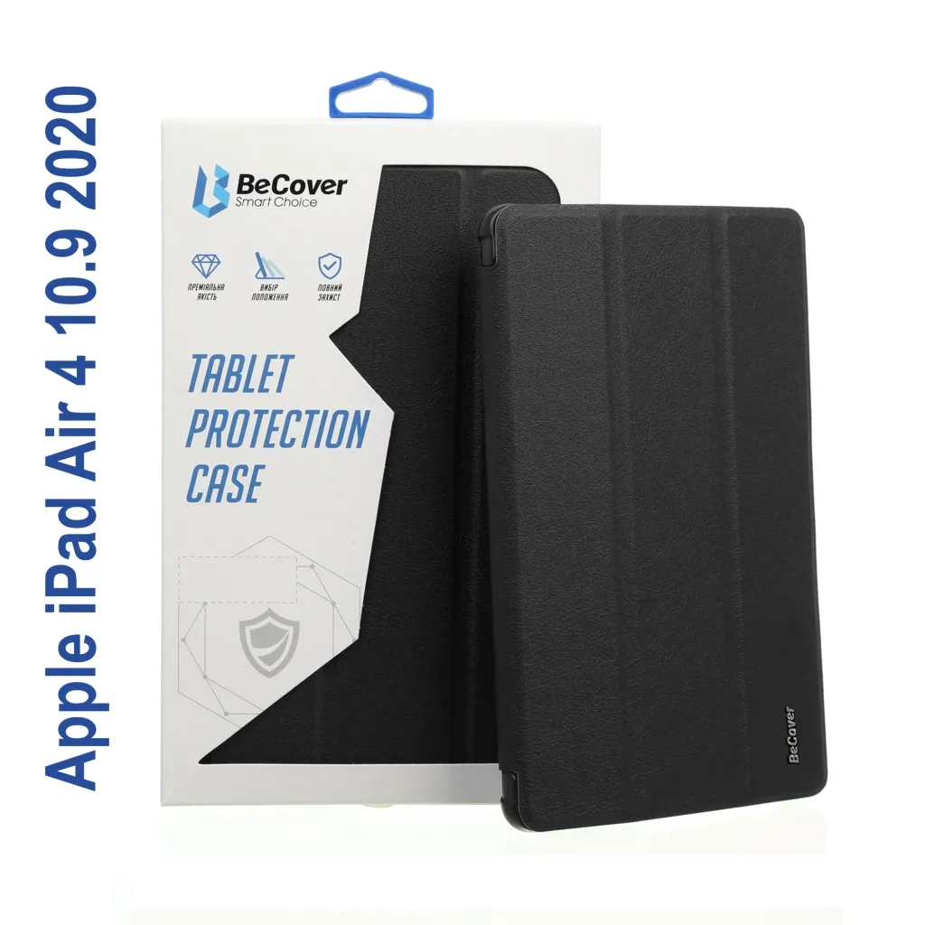 Чехла для планшета BeCover Tri Fold Soft TPU Silicone Apple iPad Air 4 10.9 2020/2021 Black (706869)