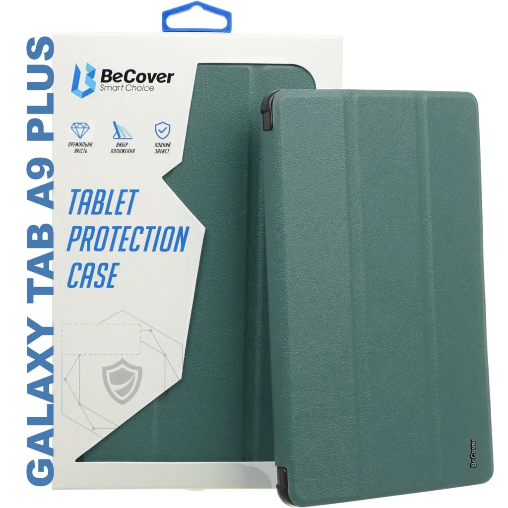 Чехла для планшета BeCover Smart Case Samsung Tab A9 Plus SM-X210/SM-X215/SM-X216 11.0" Dark Green (710307)