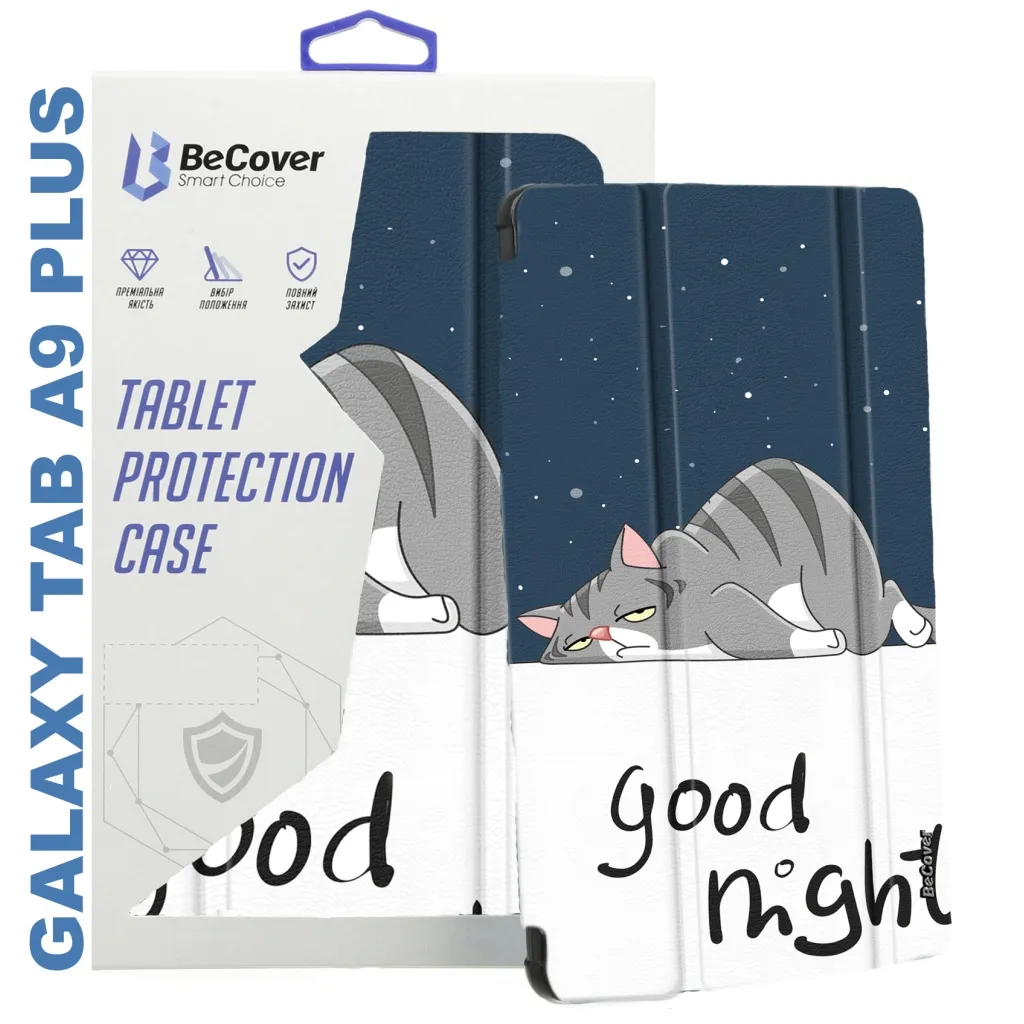 Чохол для планшета BeCover Smart Case Samsung Tab A9 Plus SM-X210/SM-X215/SM-X216 11.0" Good Night (710308)