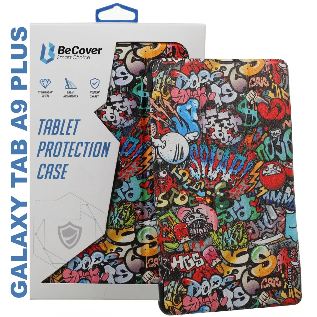 Чохол для планшета BeCover Smart Case Samsung Tab A9 Plus SM-X210/SM-X215/SM-X216 11.0" Graffiti (710314)