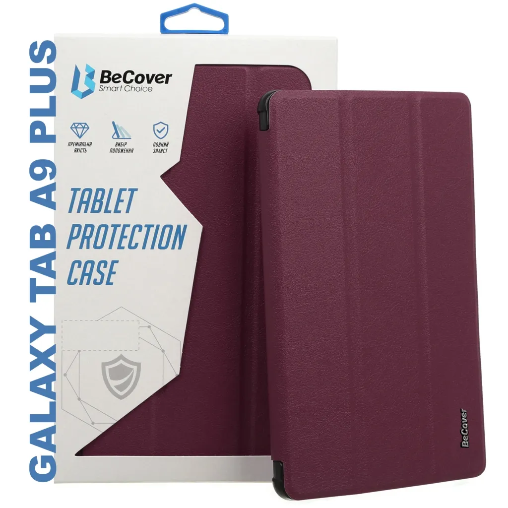  BeCover Smart Case Samsung Tab A9 Plus SM-X210/SM-X215/SM-X216 11.0" Red Wine (710311)