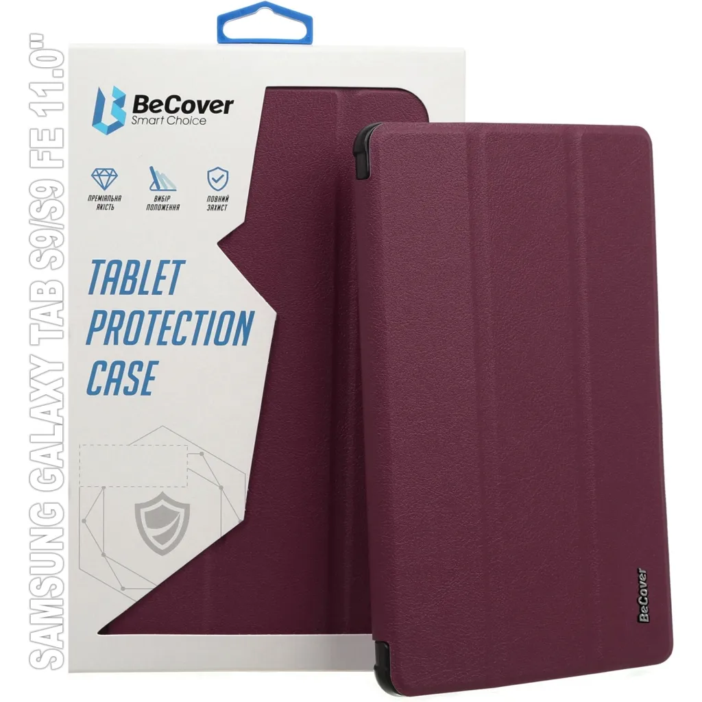 Чохол для планшета BeCover Smart Case Samsung Tab S9 (SM-X710/SM-X716)/S9 FE (SM-X510/SM-X516B) 11.0" Red Wine (709893)