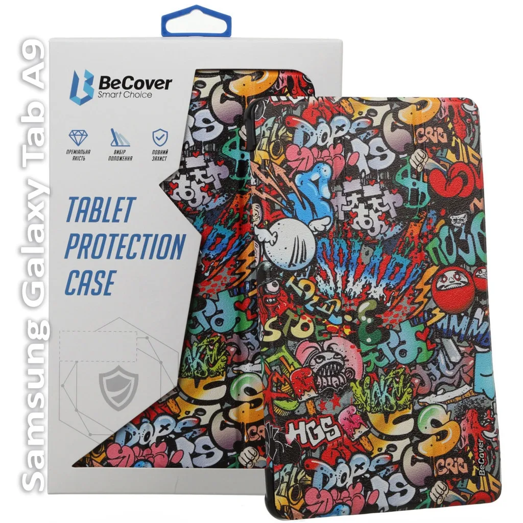 Чехла для планшета BeCover Smart Case Samsung Tab A9 SM-X115 8.7" Graffiti (709914)