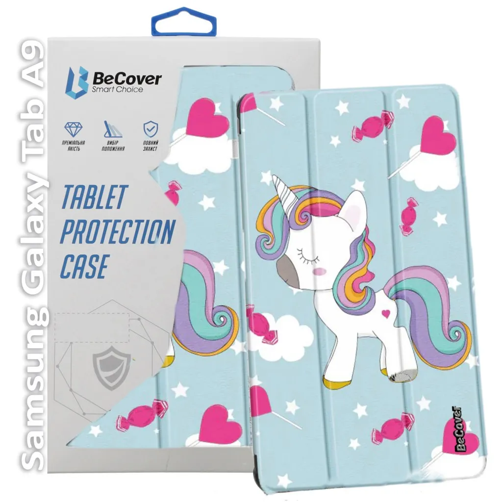 Чохол для планшета BeCover Smart Case Samsung Tab A9 SM-X115 8.7" Unicorn (709921)