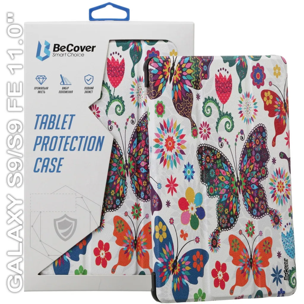 Чохол для планшета BeCover Smart Case Samsung Tab S9 (SM-X710/SM-X716)/S9 FE (SM-X510/SM-X516B) 11.0" Butterfly (710415)