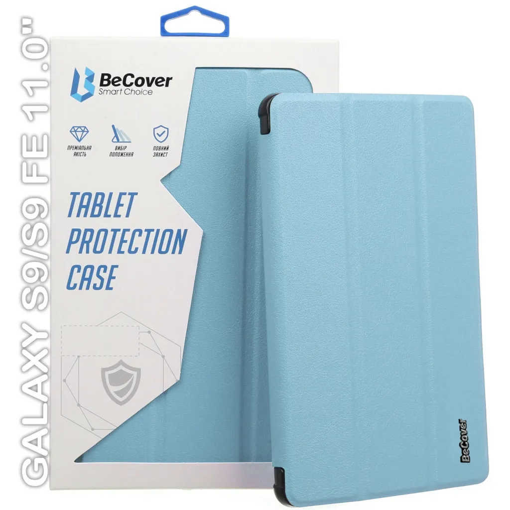 Чехла для планшета BeCover Smart Case Samsung Tab S9 (SM-X710/SM-X716)/S9 FE (SM-X510/SM-X516B) 11.0" Light Blue (710414)