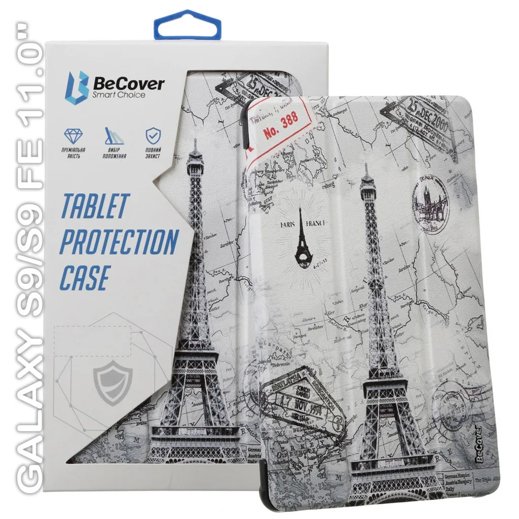 Чехла для планшета BeCover Smart Case Samsung Tab S9 (SM-X710/SM-X716)/S9 FE (SM-X510/SM-X516B) 11.0" Paris (710420)