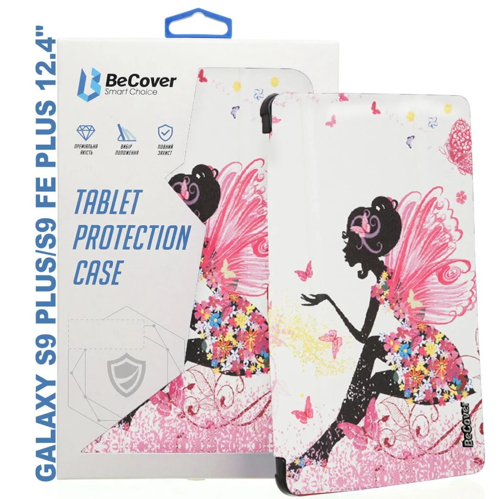 Чехла для планшета BeCover Smart Case Samsung Tab S9 Plus (SM-X810/SM-X816)/S9 FE Plus (SM-X610/SM-X616) 12.4" Fairy (710384)