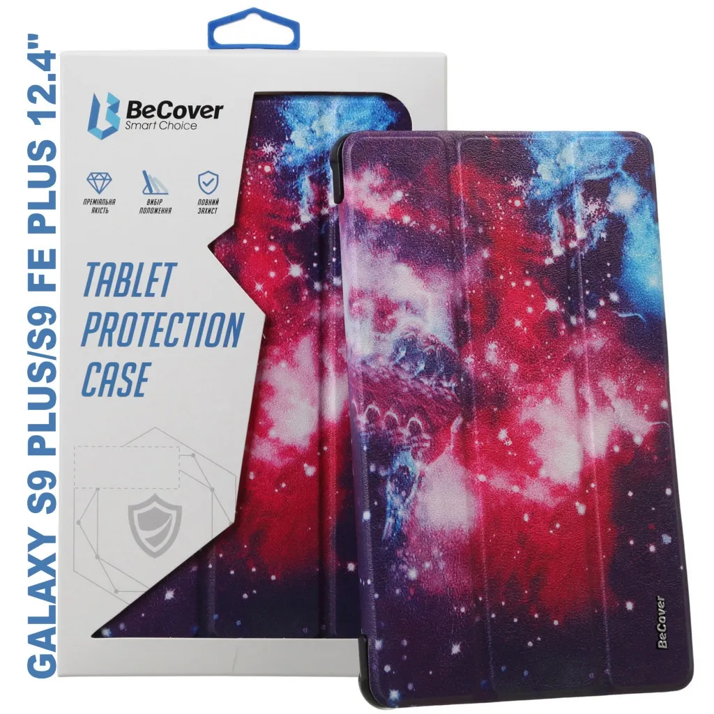 Чехла для планшета BeCover Smart Case Samsung Tab S9 Plus (SM-X810/SM-X816)/S9 FE Plus (SM-X610/SM-X616) 12.4" Space (710382)