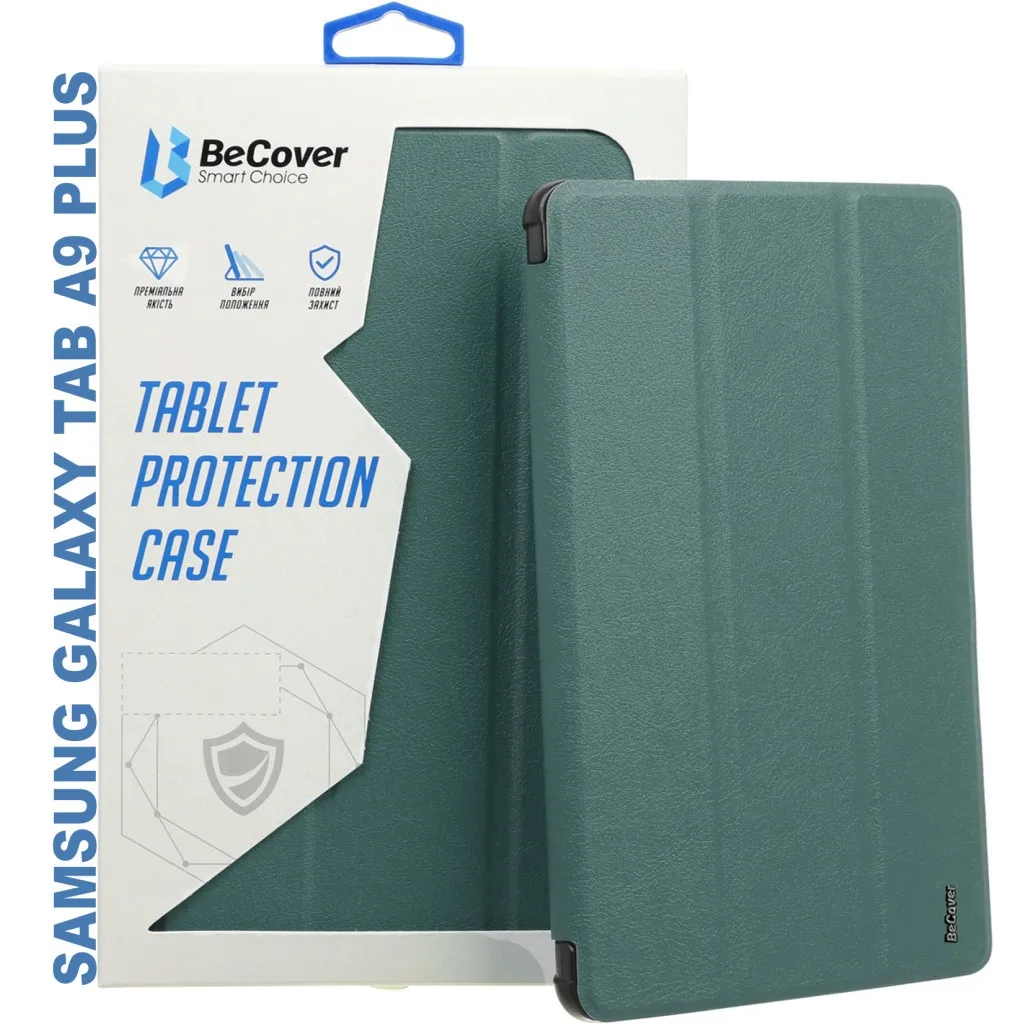 Чехла для планшета BeCover Flexible TPU Mate Samsung Tab A9 Plus SM-X210/SM-X215/SM-X216 11.0" Dark Green (710343)