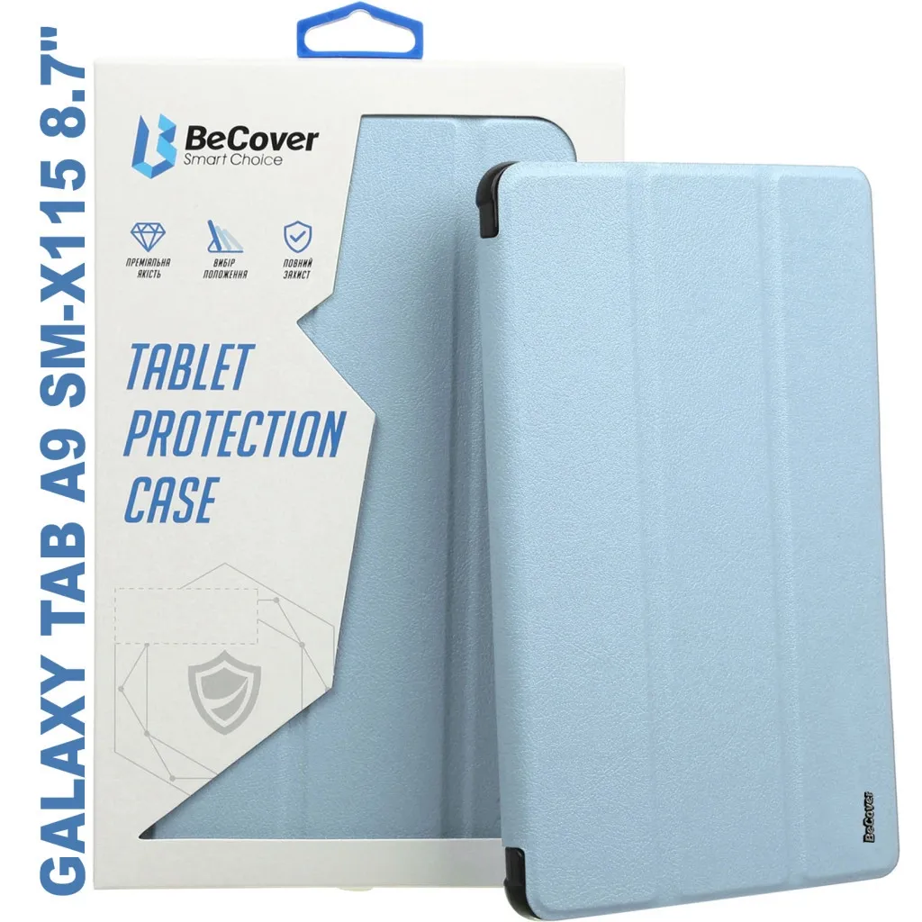 Чохол для планшета BeCover Soft Edge stylus holder Samsung Tab A9 SM-X115 8.7" Light Blue (710358)