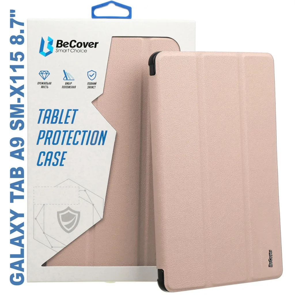 Чохол для планшета BeCover Soft Edge stylus holder Samsung Tab A9 SM-X115 8.7" Pink (710359)