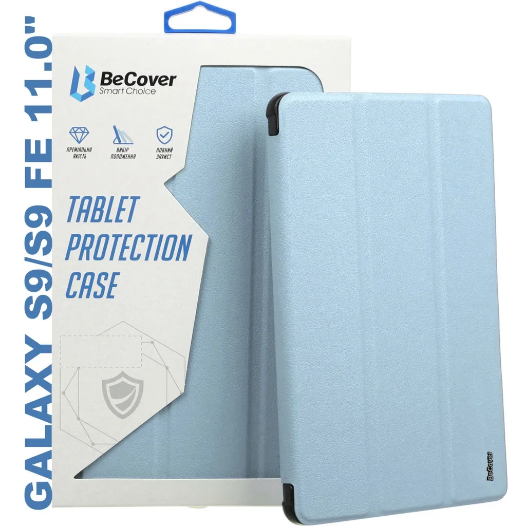 Чохол для планшета BeCover Soft Edge stylus holder Samsung Tab S9 (SM-X710/SM-X716)/S9 FE (SM-X510/SM-X516B) 11.0" Light Bl (710441)