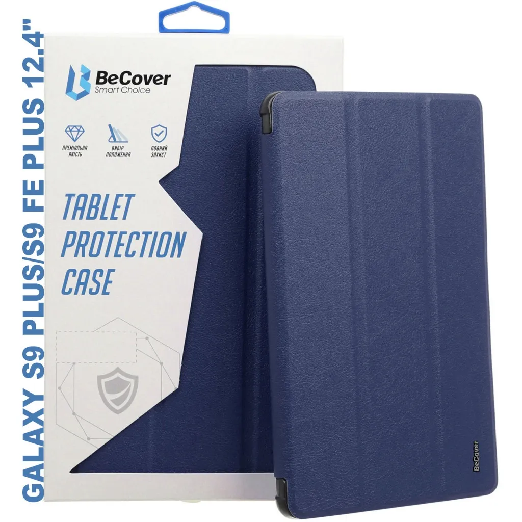 Чохол для планшета BeCover Soft Edge stylus holder Samsung Tab S9 Plus (SM-X810/SM-X816)/S9 FE Plus (SM-X610/SM-X616) 12.4" (710405)