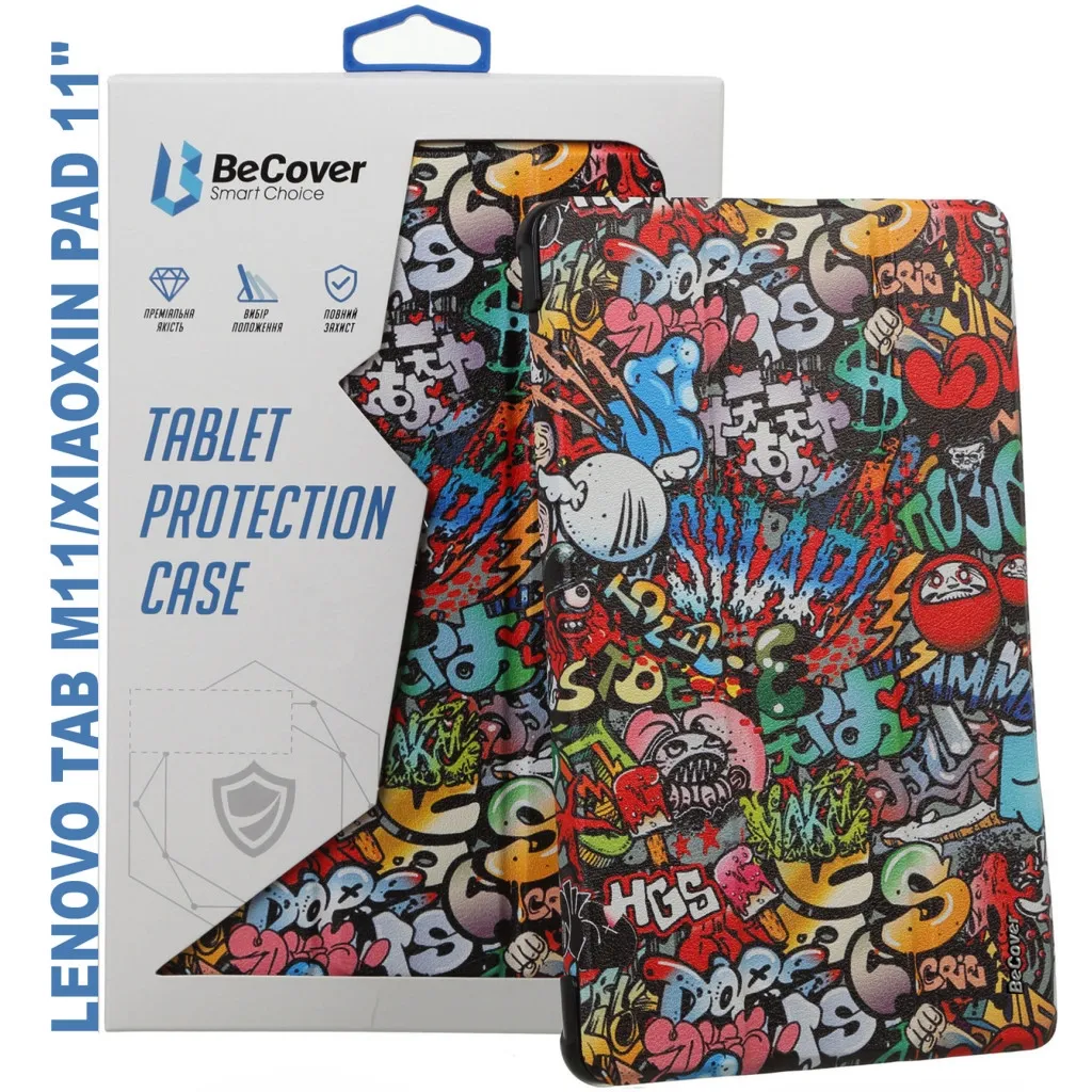 Чохол для планшета BeCover Smart Case Lenovo Tab M11 (2024) TB-TB330FU/Xiaoxin Pad 11 (2024) 11" Graffiti (710757)