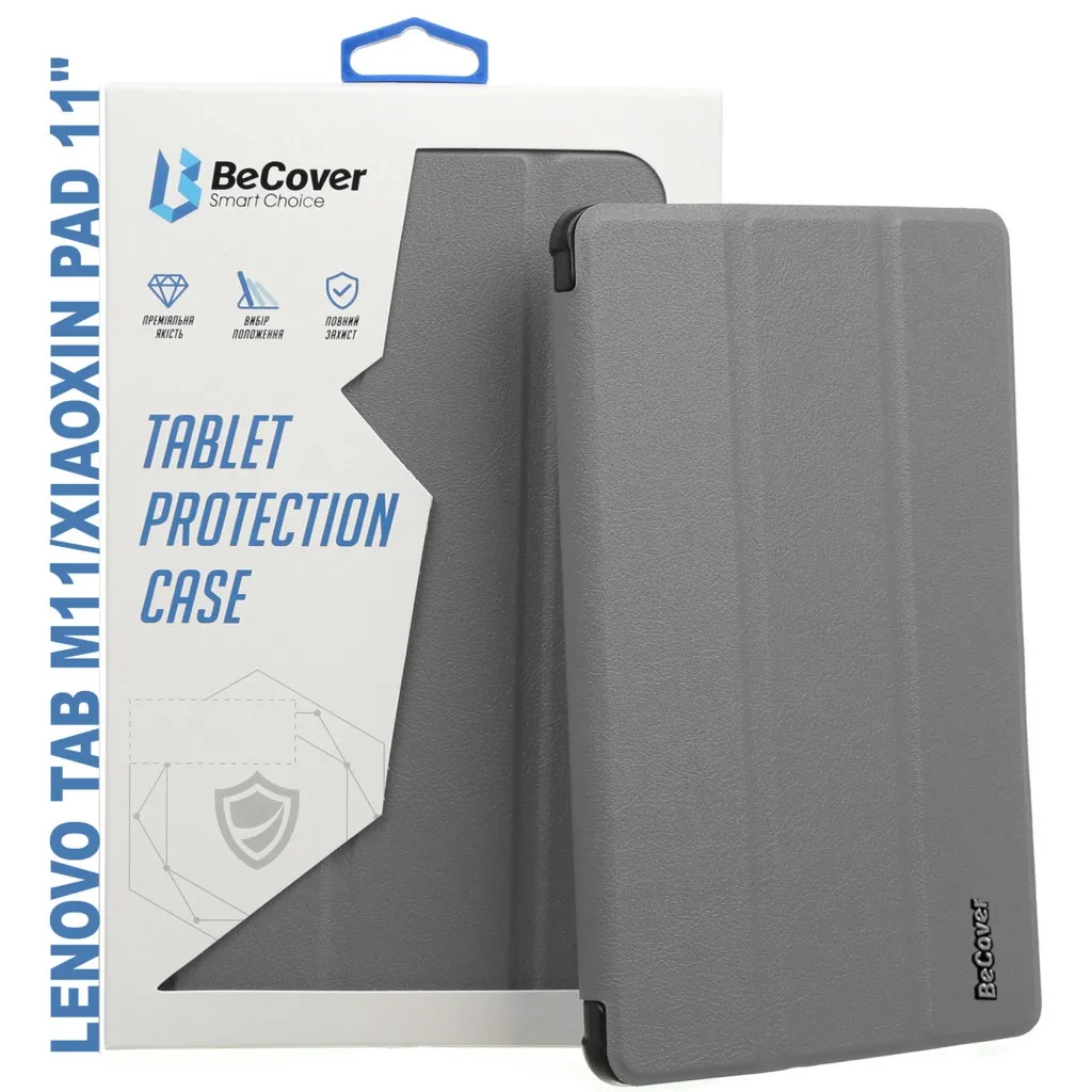 Чохол для планшета BeCover Smart Case Lenovo Tab M11 (2024) TB-TB330FU/Xiaoxin Pad 11 (2024) 11" Gray (710753)