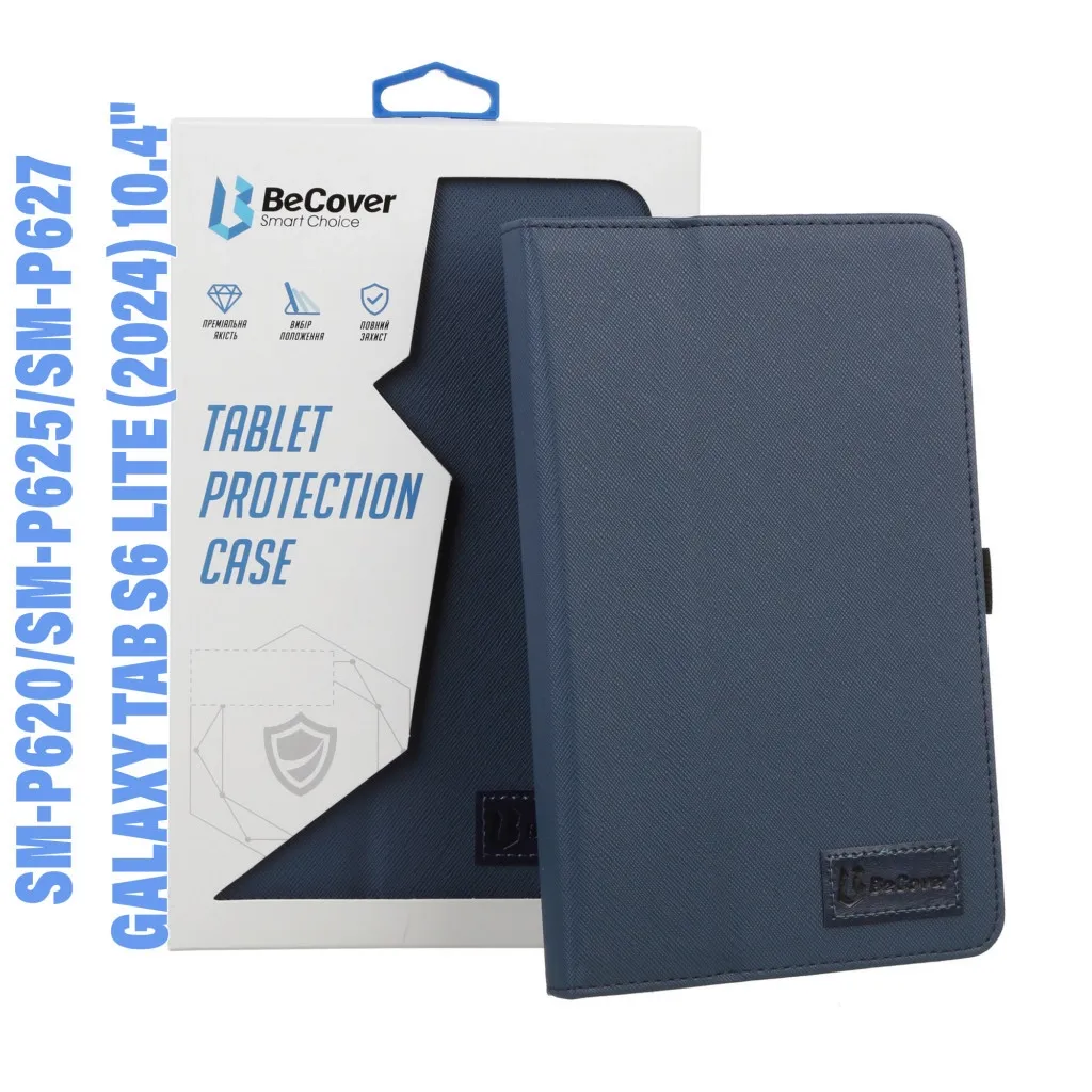 Чохол для планшета BeCover Slimbook Samsung Tab S6 Lite (2024) 10.4" P620/P625/P627 Deep Blue (710811)