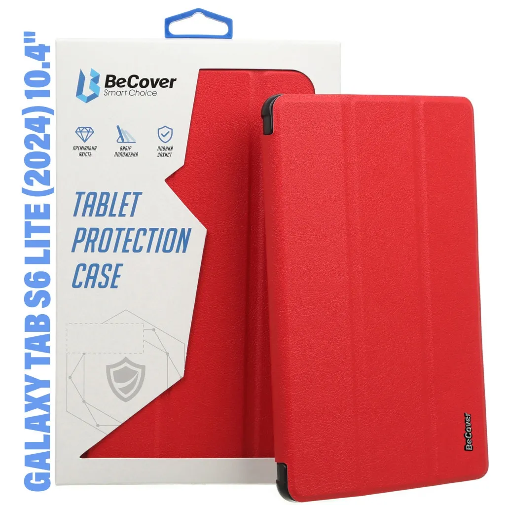 Чохол для планшета BeCover Smart Case Samsung Tab S6 Lite (2024) 10.4" P620/P625/P627 Red (710817)