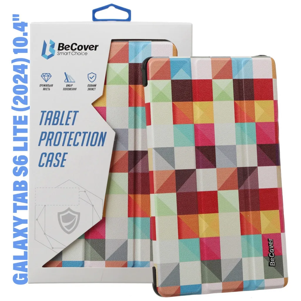 Чехла для планшета BeCover Smart Case Samsung Tab S6 Lite (2024) 10.4" P620/P625/P627 Square (710834)