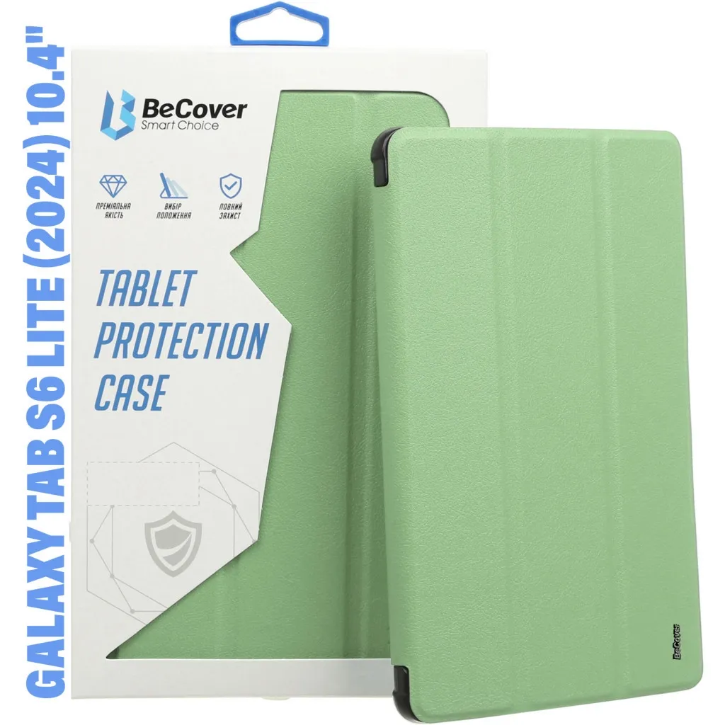  BeCover Soft Edge Stylus Mount Samsung Tab S6 Lite (2024) 10.4" P620/P625/P627 Green (710842)