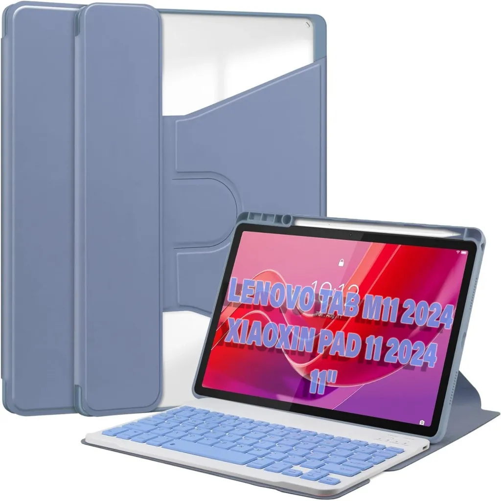 Чехла для планшета BeCover Keyboard 360° Rotatable Lenovo Tab M11 (2024) TB-TB330FU/Xiaoxin Pad 11 (2024) 11" Purple (711078)