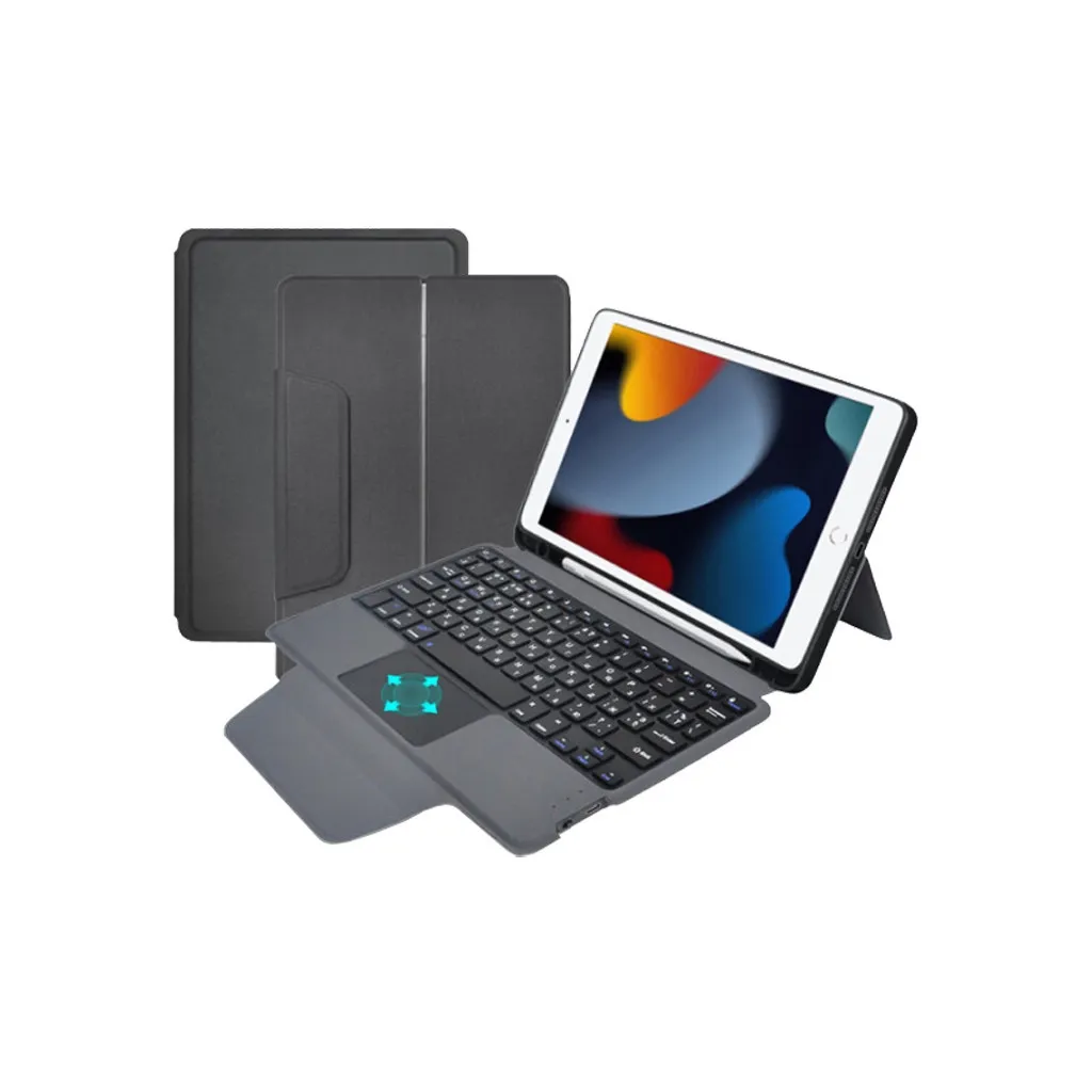  AirOn Premium iPad 10.2" 2019/2020/2021 7/8/9th Gen та Air 3 + Keyboard (4822352781112)