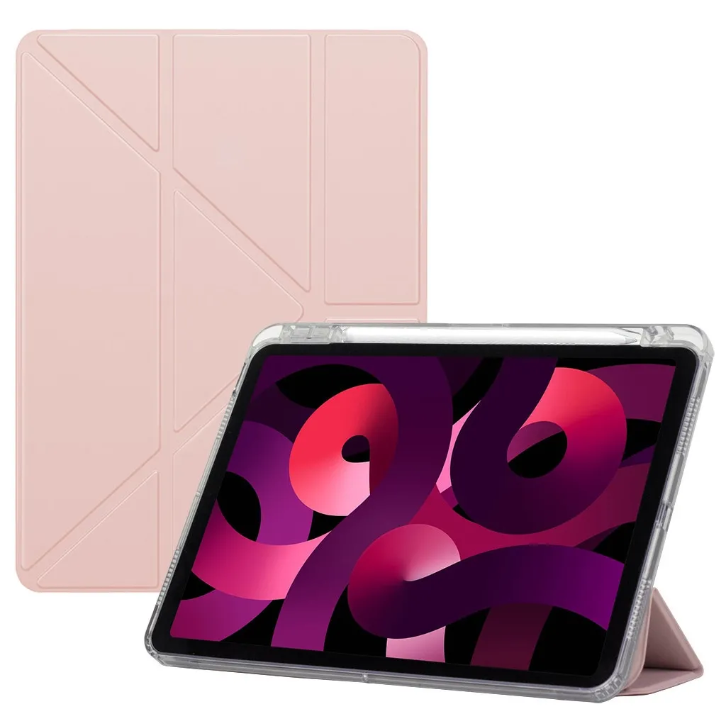 Чехла для планшета BeCover Ultra Slim Origami Transparent Apple iPad Air 11" M2 2024 Pink (711391)