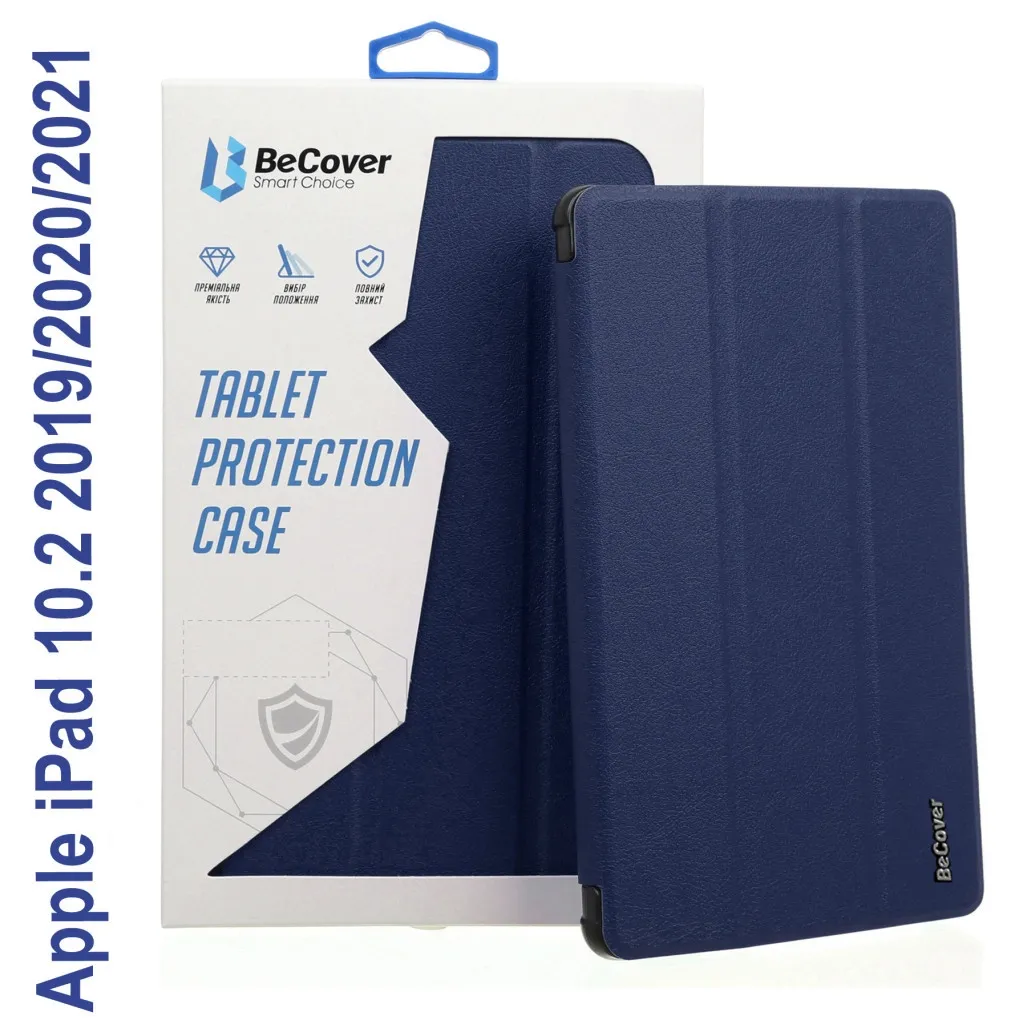 Чохол для планшета BeCover Tri Fold Hard Apple iPad 10.2 2019/2020/2021 Deep Blue (706865) (706865)