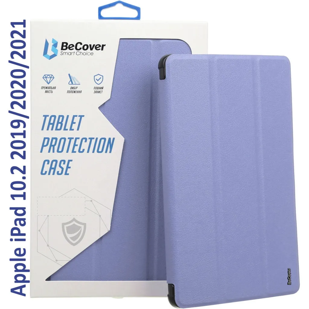 Чохол для планшета BeCover Tri Fold Hard Apple iPad 10.2 2019/2020/2021 Purple (709657) (709657)