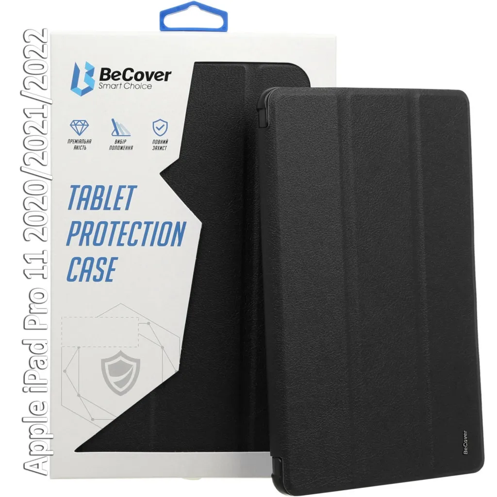  BeCover Tri Fold Hard Apple iPad Pro 11 2020/2021/2022 Black (709666) (709666)