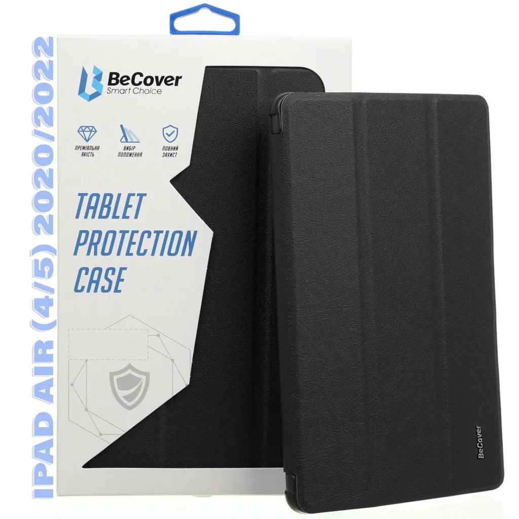 Чехла для планшета BeCover Tri Fold Hard TPU Apple iPad Air (4/5) 2020/2022 10.9" Black (711106)