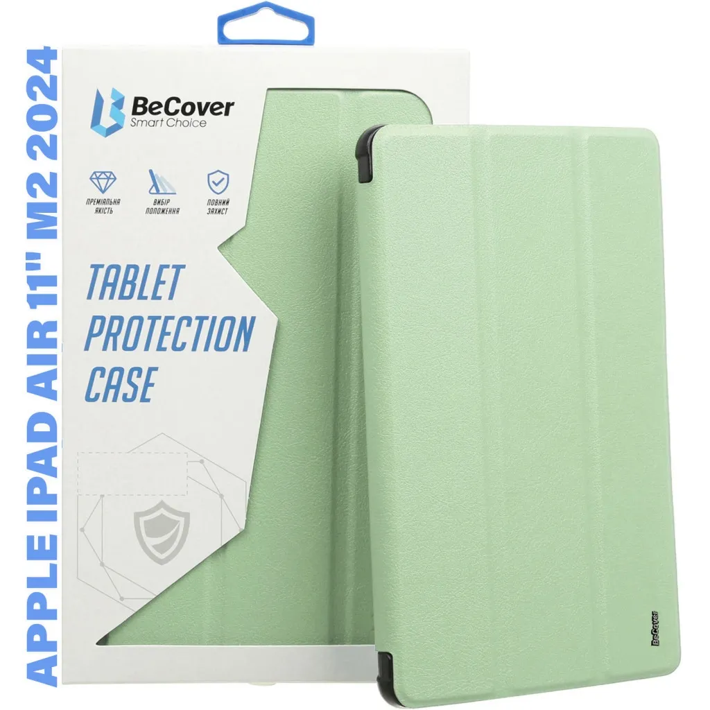 Чохол для планшета BeCover Tri Fold Hard TPU Apple iPad Air 11" M2 2024 Green (711402)