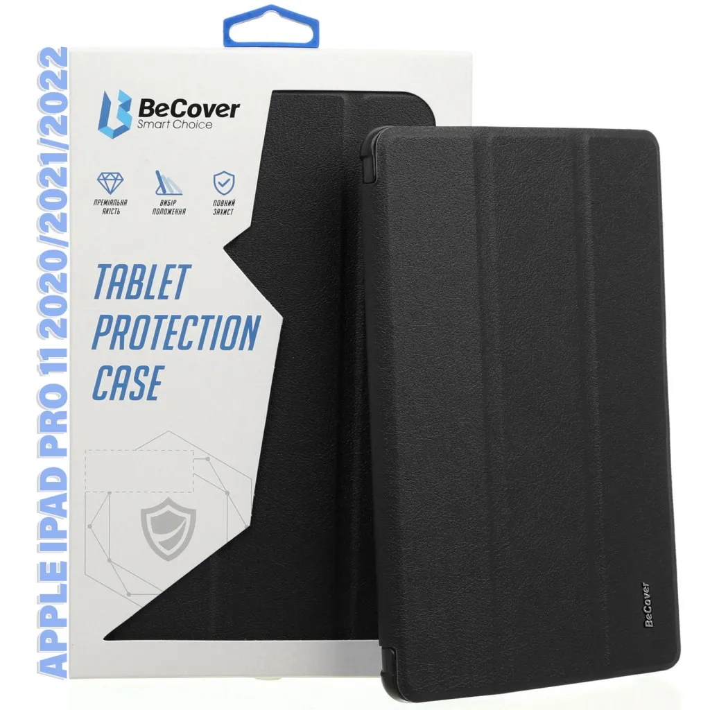 Чохол для планшета BeCover Tri Fold Hard TPU Apple iPad Pro 11 2020/2021/2022 Black (711109)