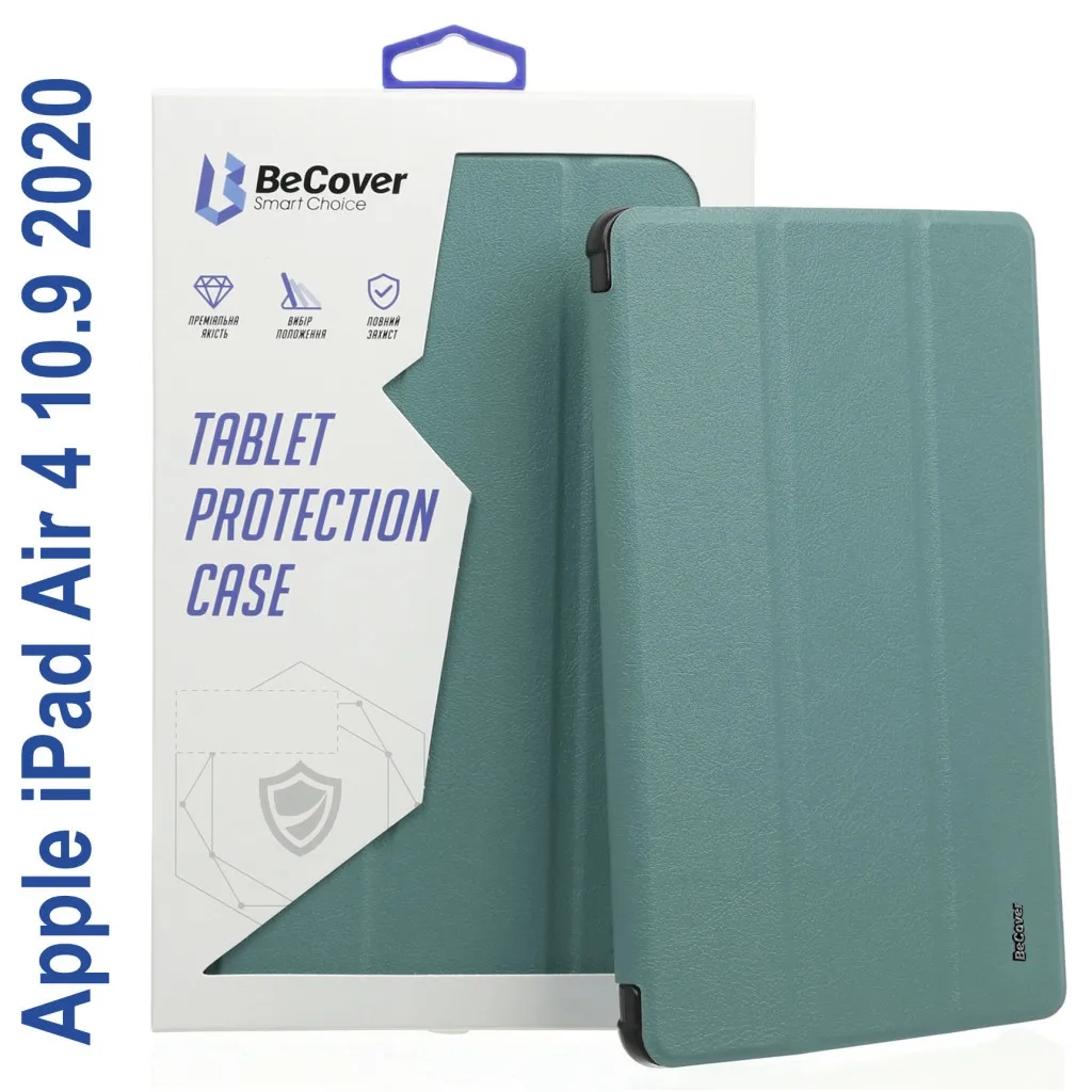  BeCover Tri Fold Soft TPU Silicone Apple iPad Air 4 10.9 2020/2021 Green (706871) (706871)