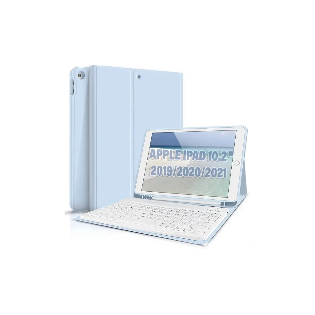 Чохол для планшета BeCover Keyboard Apple iPad 10.2 2019/2020/2021 Light Blue (711136)