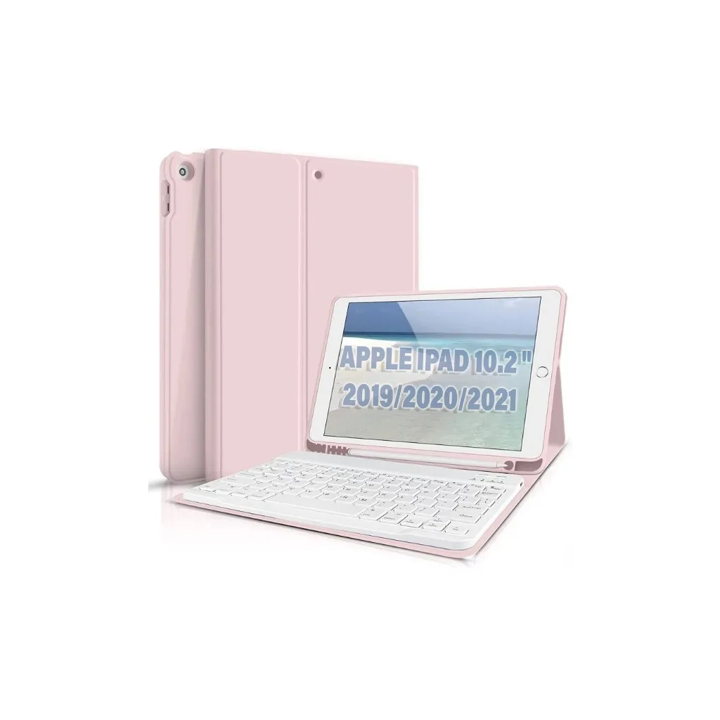 Чехла для планшета BeCover Keyboard Apple iPad 10.2 2019/2020/2021 Pink (711137)