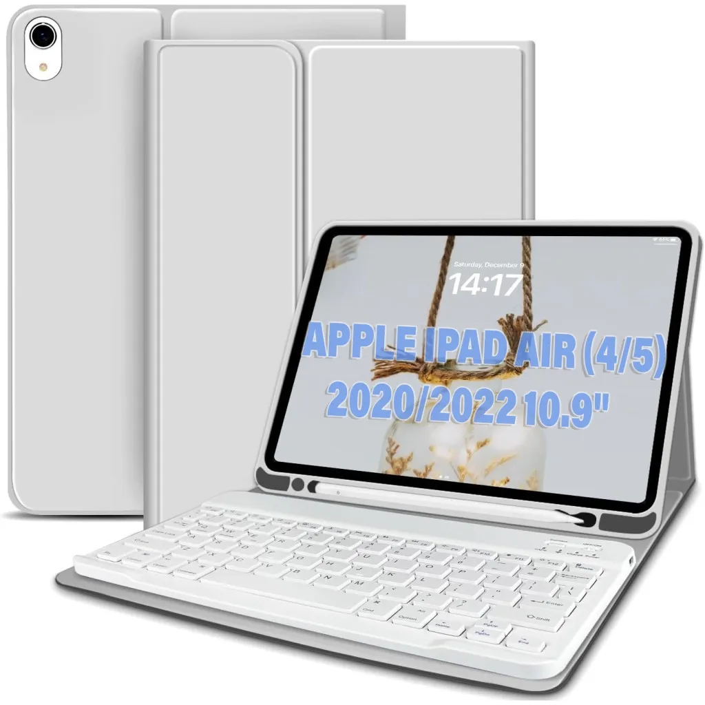 Чохол для планшета BeCover Keyboard Apple iPad Air (4/5) 2020/2022 10.9" Gray (711145)