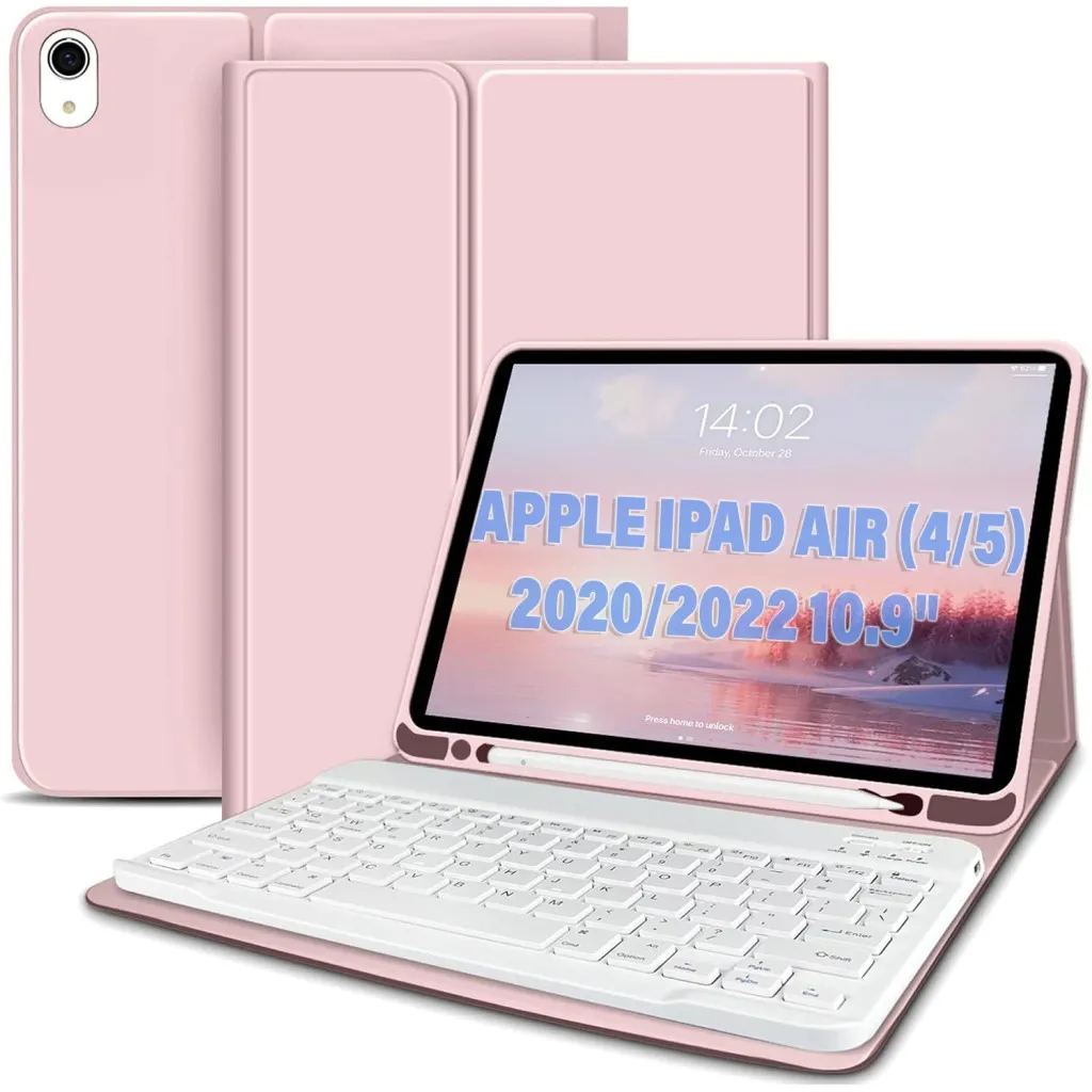 Чохол для планшета BeCover Keyboard Apple iPad Air (4/5) 2020/2022 10.9" Pink (711147)