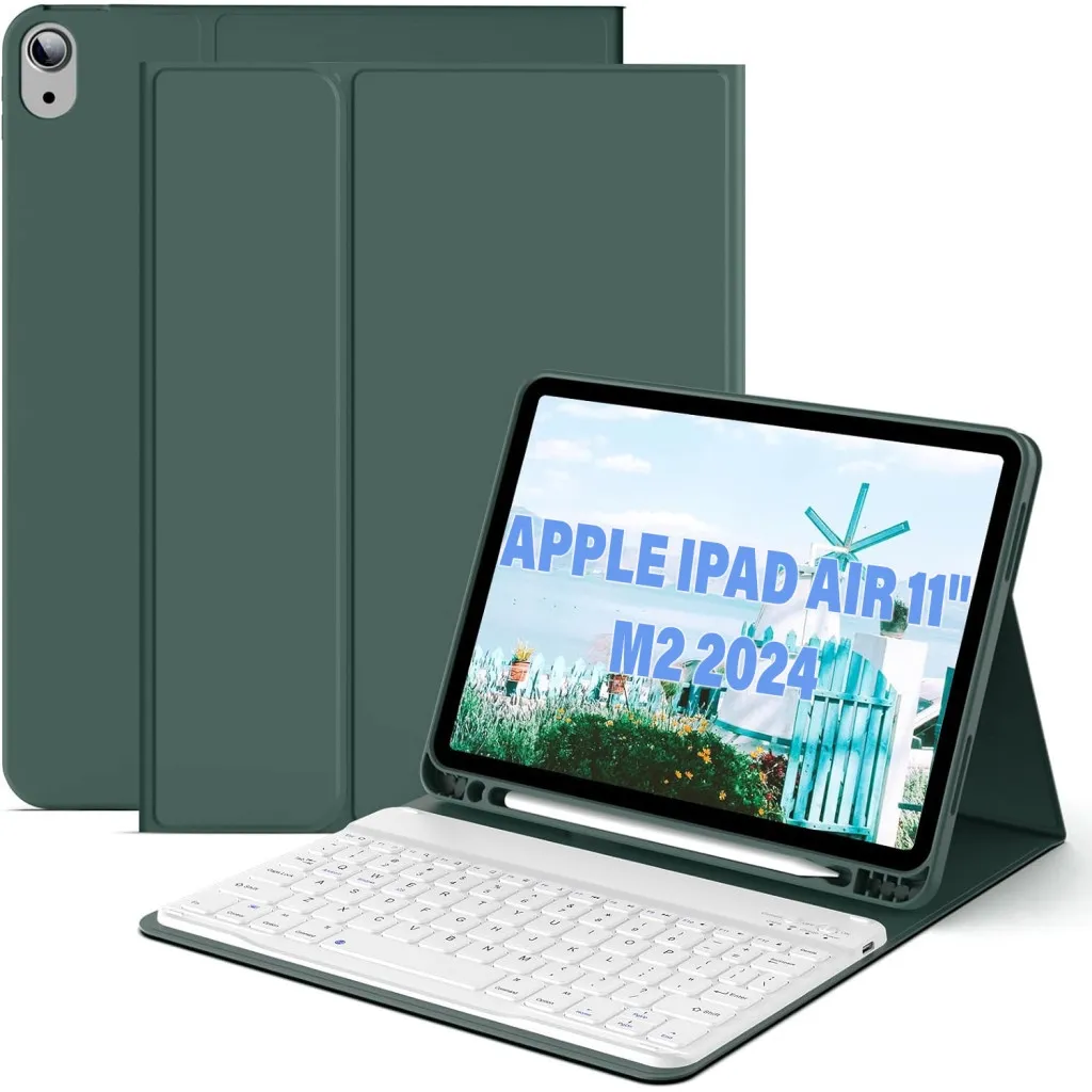 Чохол для планшета BeCover Keyboard Apple iPad Air 11" M2 2024 Dark Green (711395)