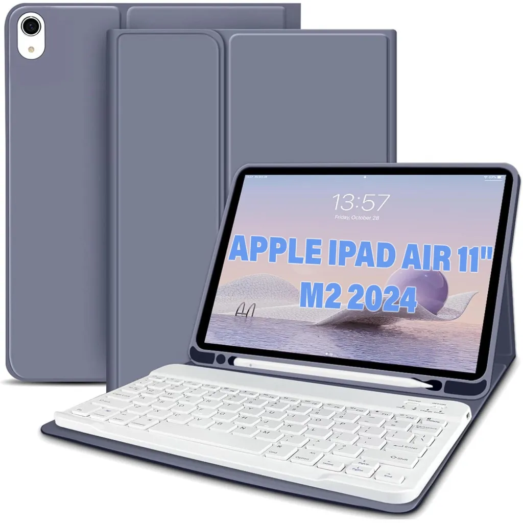 Чохол для планшета BeCover Keyboard Apple iPad Air 11" M2 2024 Purple (711399)