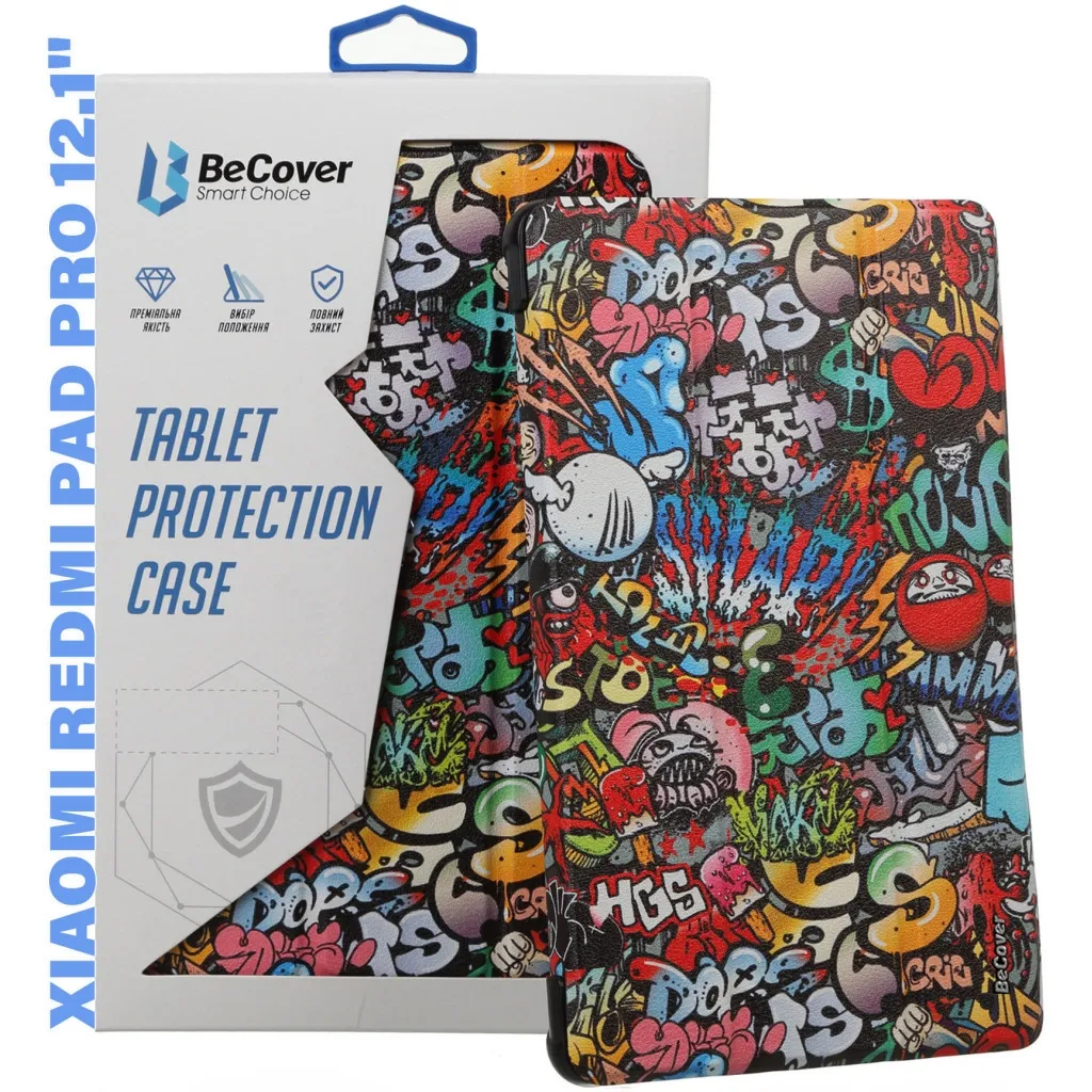 Чохол для планшета BeCover Smart Case Xiaomi Redmi Pad Pro 12.1'' Graffiti (711308)