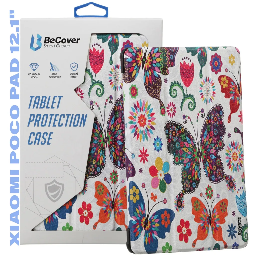  BeCover Smart Case Xiaomi Poco Pad 12.1" Butterfly (711567)